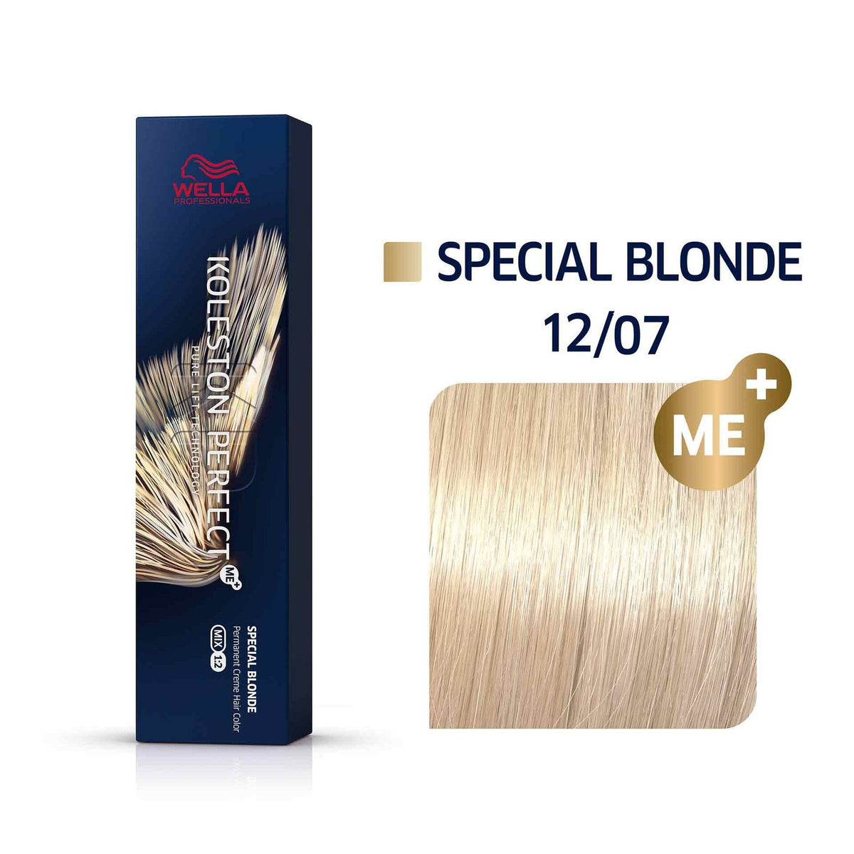 Wella Professionals, Koleston Perfect Me+, Permanente Haarfarbe, 12/07 , 60 ml