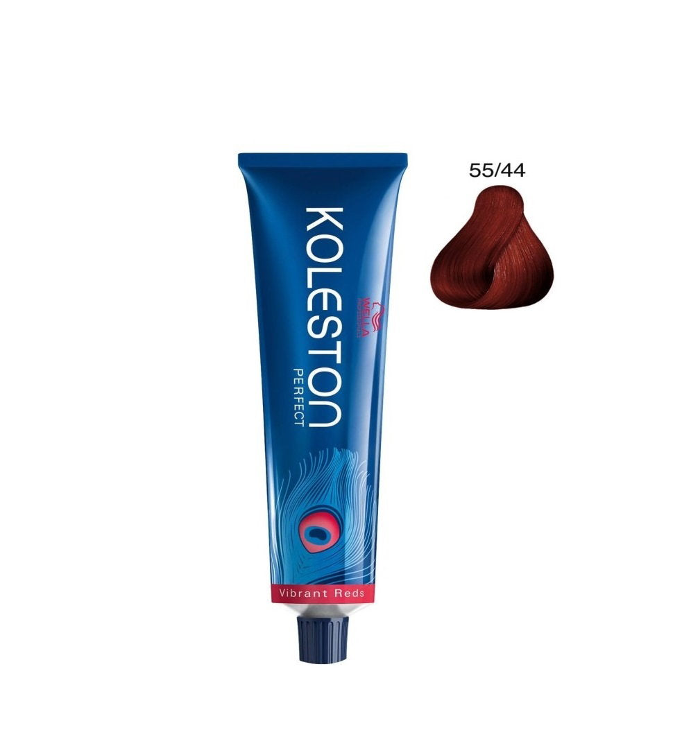 Wella Professionals, Koleston Perfect Me+, Permanente Haarfarbe, 55/44 Intense Light Brown Red Red, 60 ml