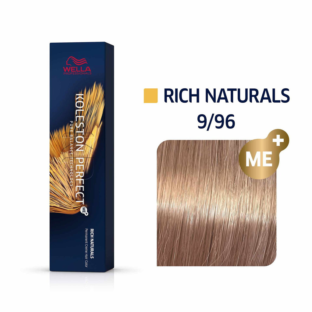 Wella Professionals, Koleston Perfect Me+, Permanente Haarfarbe, 8/74 Light Blond Chestnut Red, 60 ml