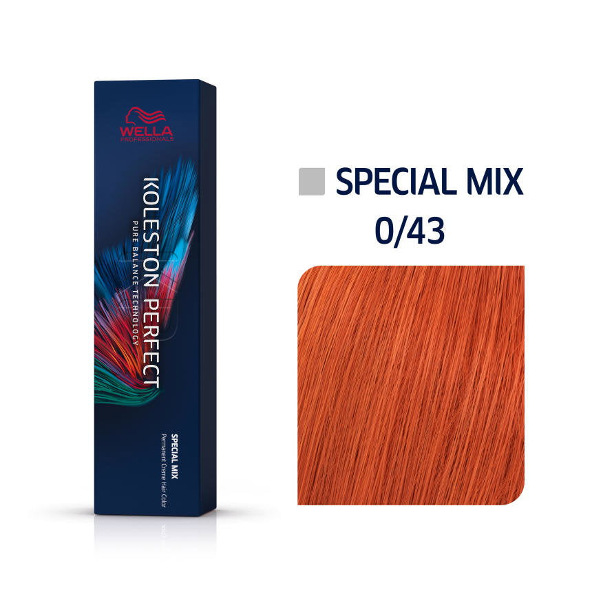 Wella Professionals, Koleston Perfect Special Mix, Permanente Haarfarbe, 0/43 Golden Red, 60 ml
