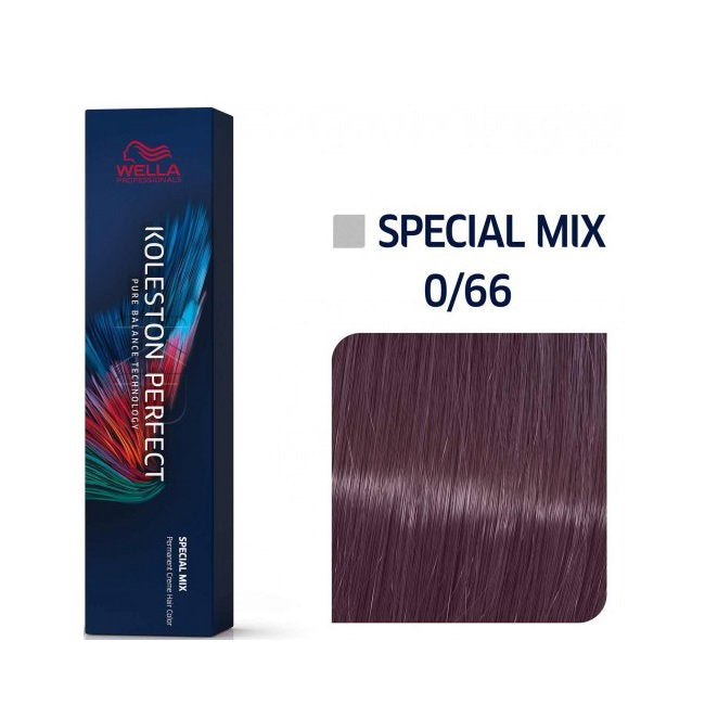 Wella Professionals, Koleston Perfect Special Mix Me+, Permanente Haarfarbe, 0/66 Intense Violet, 60 ml