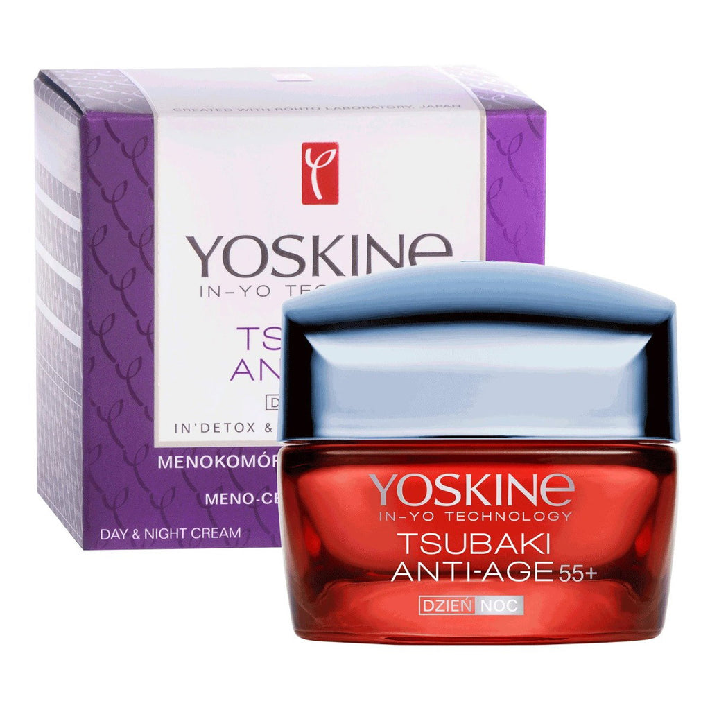 Yoskine, Tsubaki 55+, Anti-Aging, Tag & Nacht, Sahne, Gesicht, 50 ml - Beautyleader